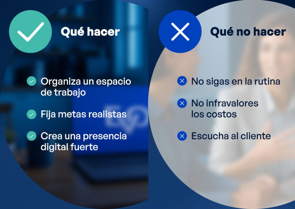 Que hacer y que no hacer en tus emprendimientos desde casa